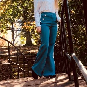 High waisted flare jeans